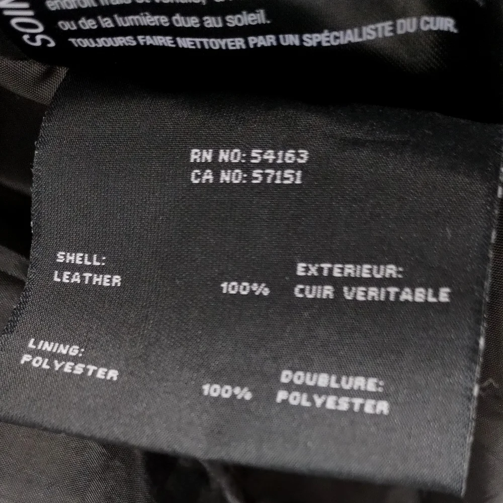 Marc New York Slate Gray‎ Leather Moto Jacket